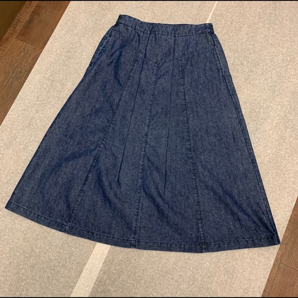 Alfred Dunner Skirts Alfred Dunner Skirt Aline Denim Rn9232 Blue Poshmark
